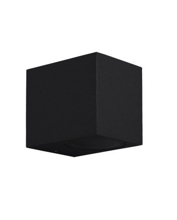 KANDANCHU * APLIQUE EXTERIOR CUAD. 1L*GU10 NEGRO